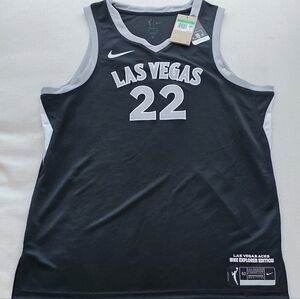 Nike Adult Las Vegas Aces A'ja Wilson #22 Explorer Jersey Size XL